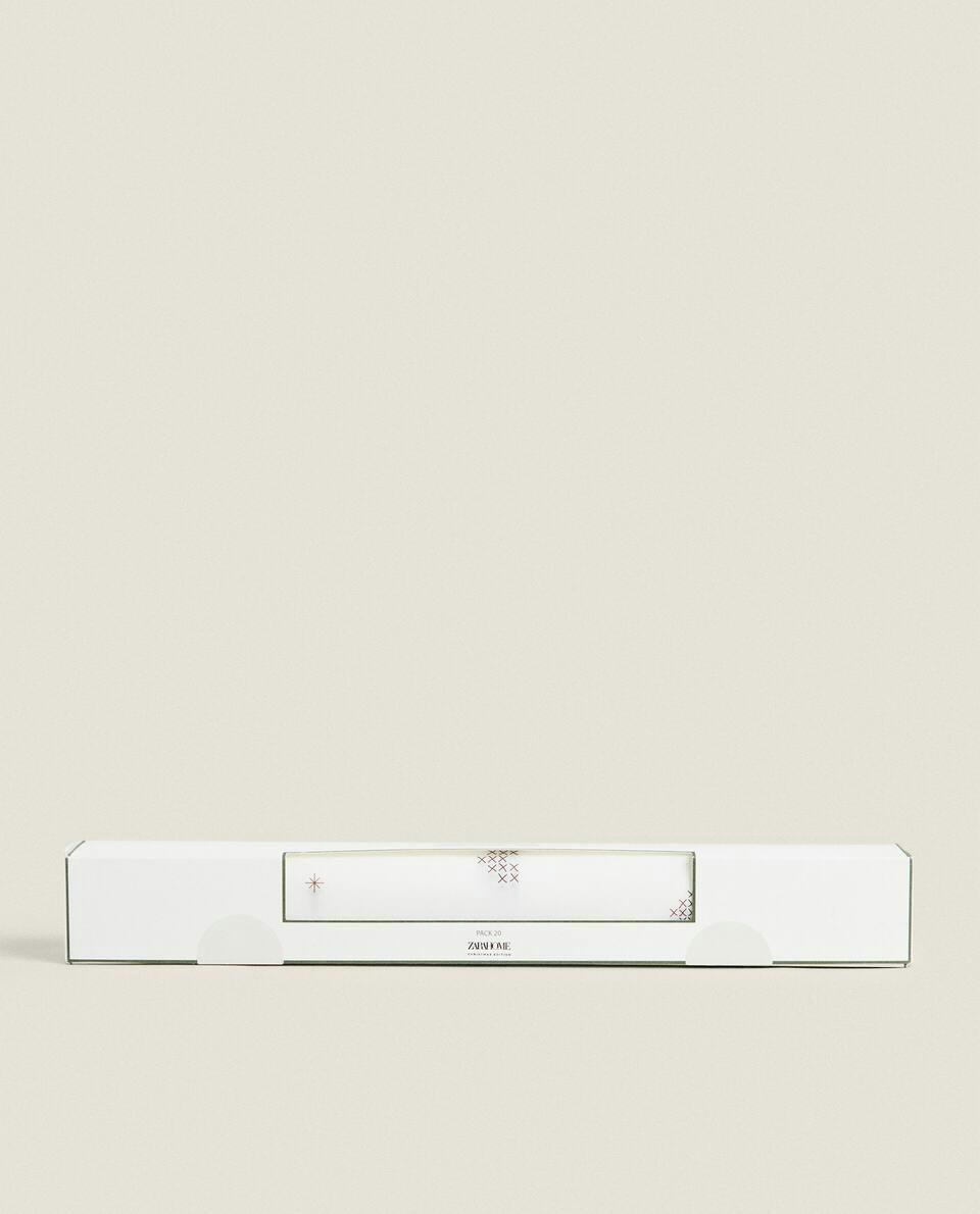 CHRISTMAS HEARTS OVEN PAPER PACK (PACK OF 20)