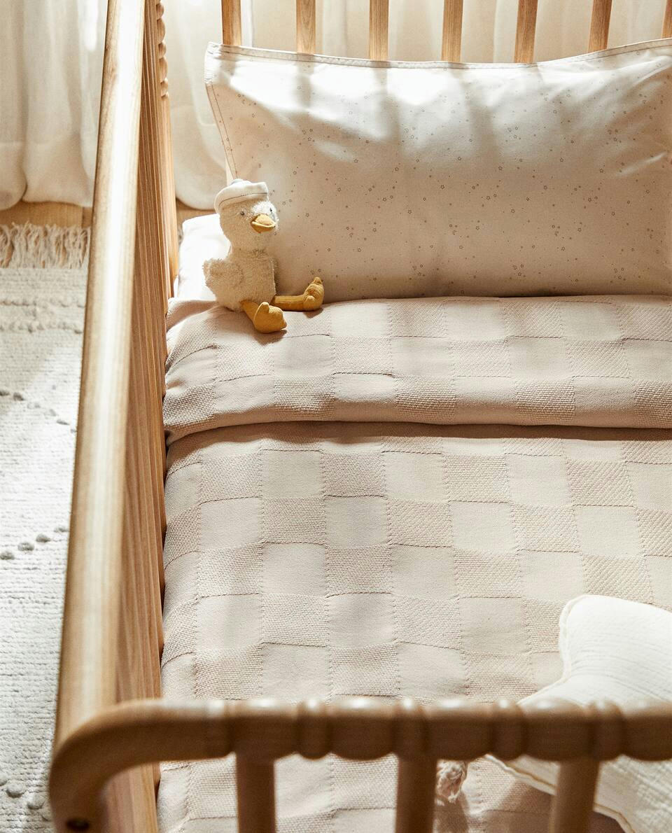 CHECKED COTTON BEDSPREAD