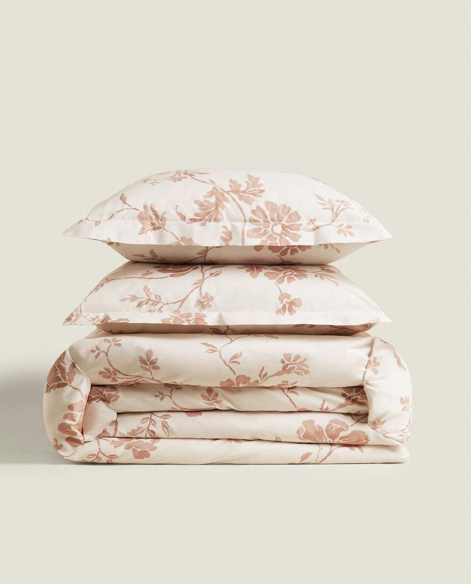 FLORAL PRINT DUVET COVER