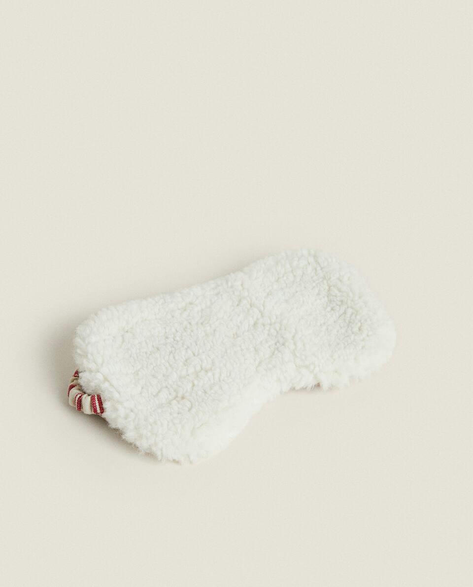 FAUX SHEARLING EYE MASK