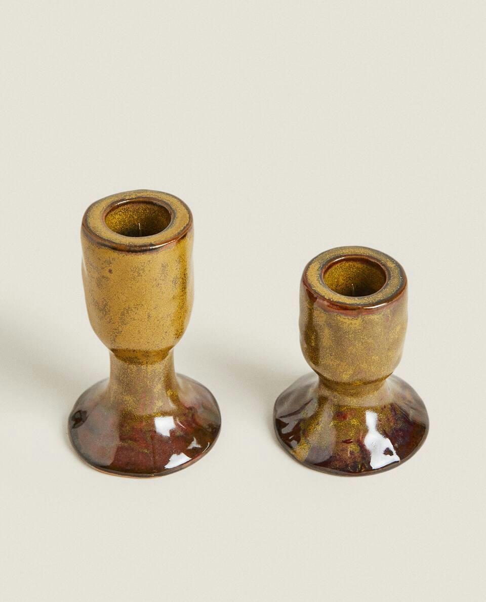 CERAMIC CANDLESTICK HOLDER