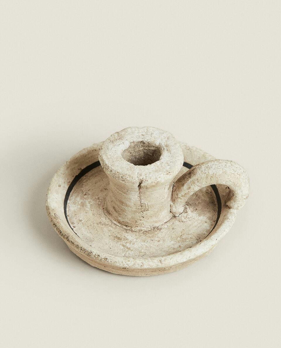 MINI CLAY CANDLESTICK