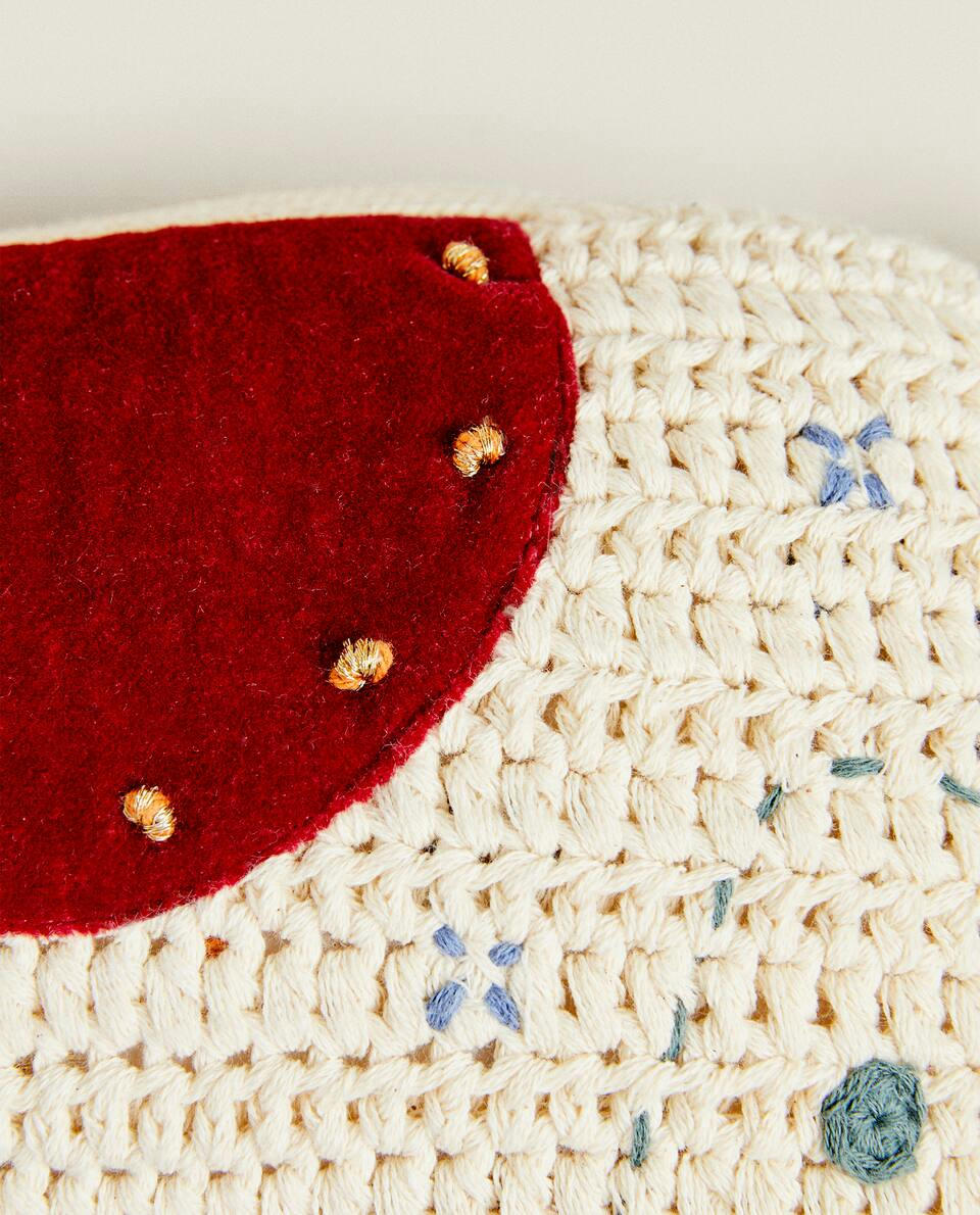 CHRISTMAS CHILDREN’S ROCKING HORSE CUSHION