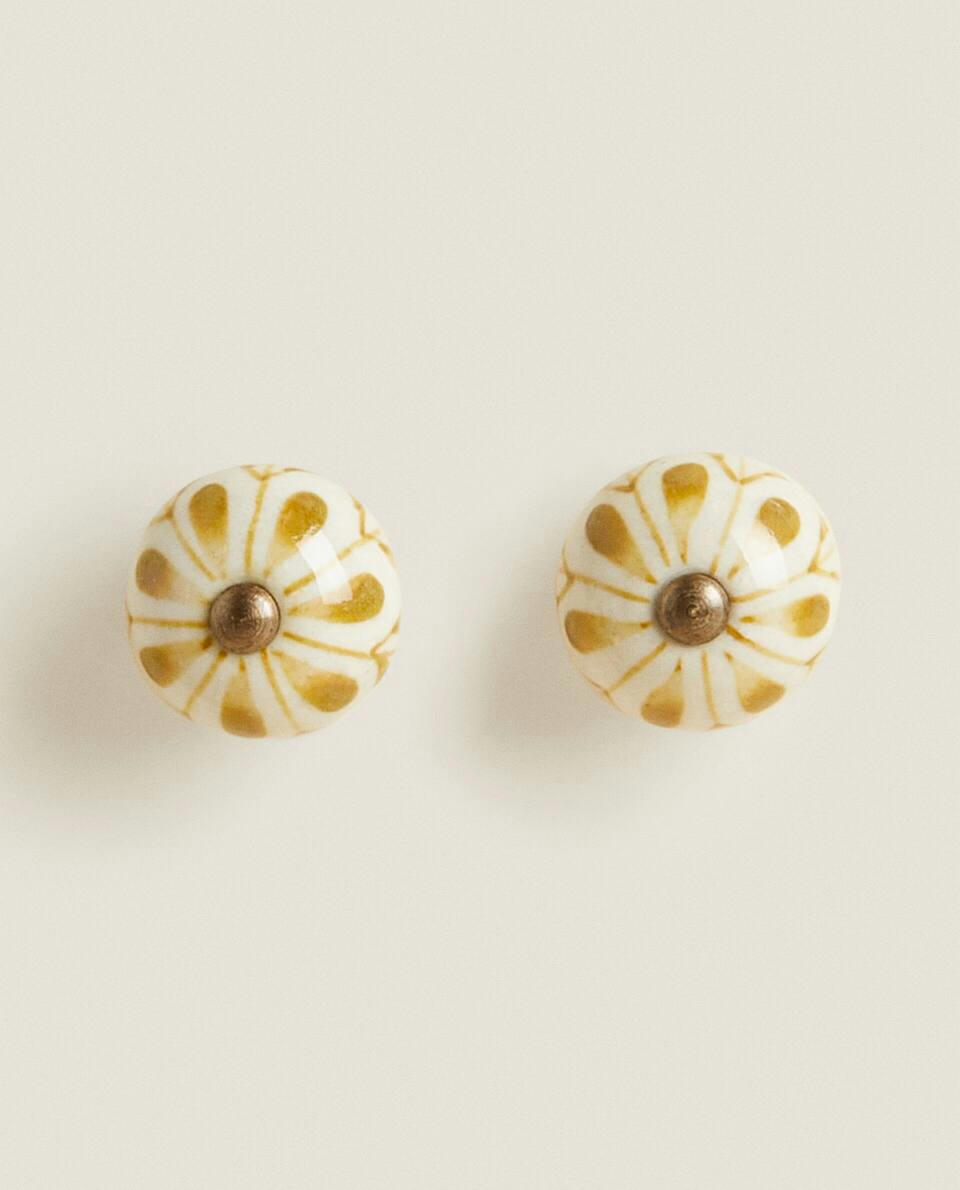 FLOWER DOOR KNOB (PACK OF 2)