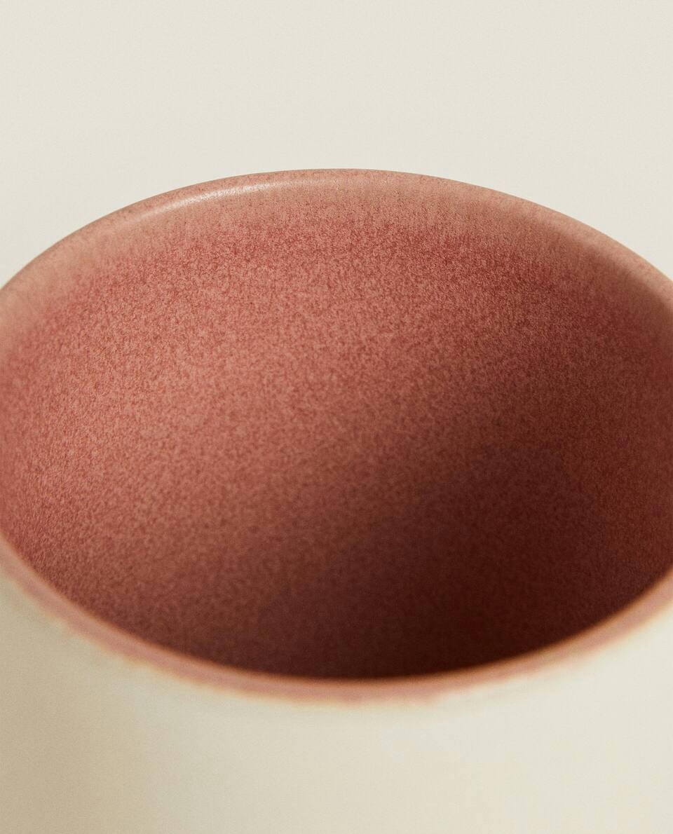 COLOURED STONEWARE TUMBLER