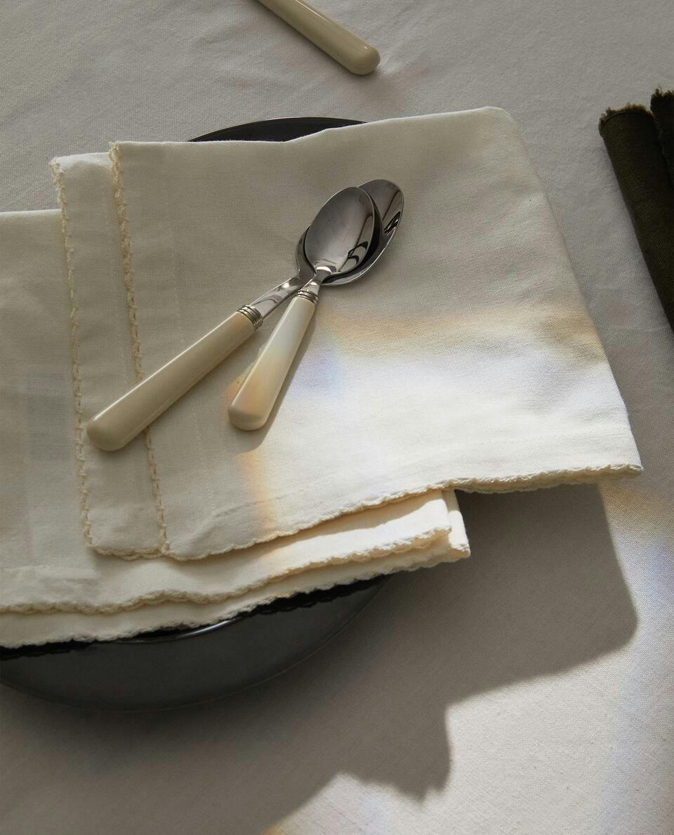 TOPSTITCHED NAPKINS (PACK OF 2)