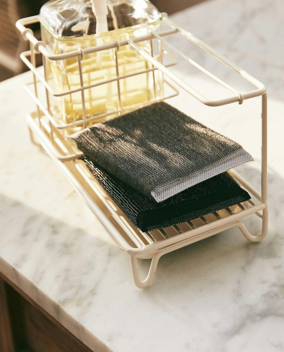 GREY AND BLACK SCOURER (SET OF 2)