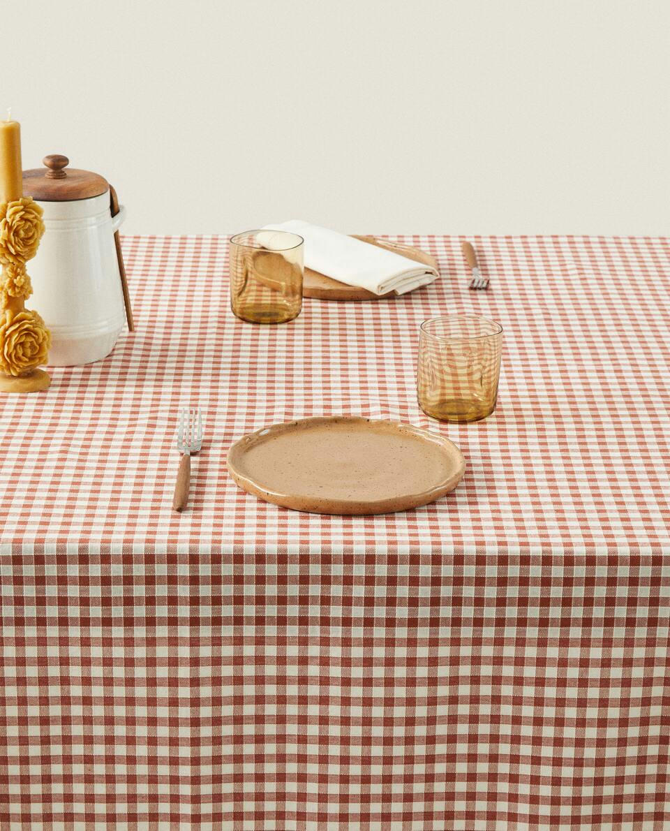 GINGHAM COTTON TABLECLOTH