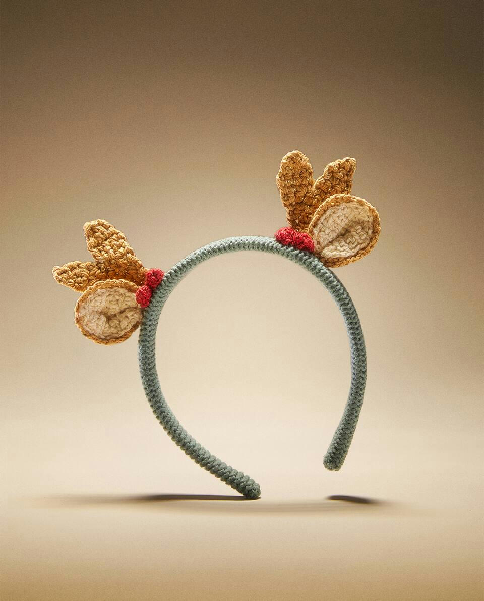 CHILDREN’S CROCHET CHRISTMAS REINDEER HEADBAND