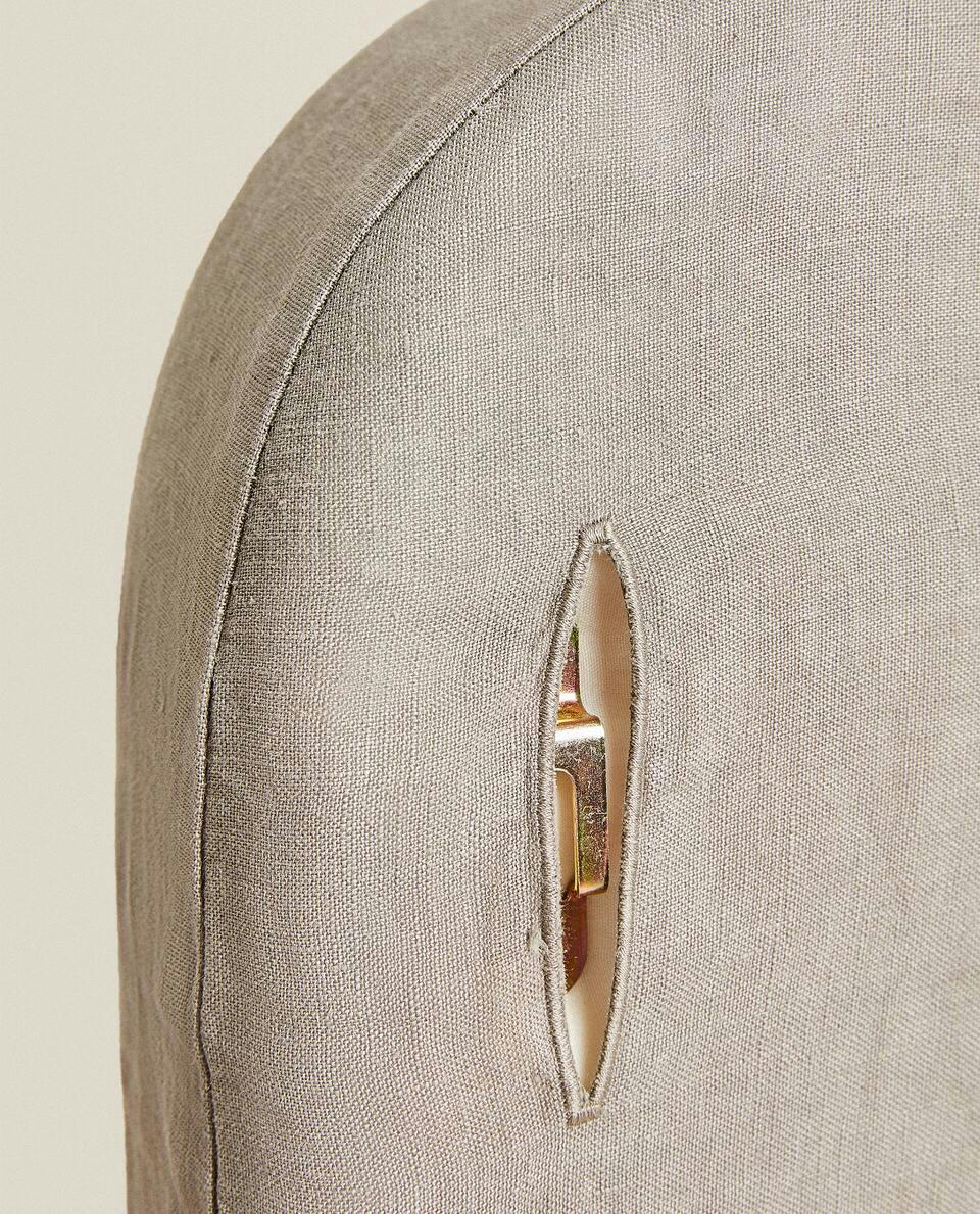 ROUNDED HEADBOARD WITH LINEN COVER