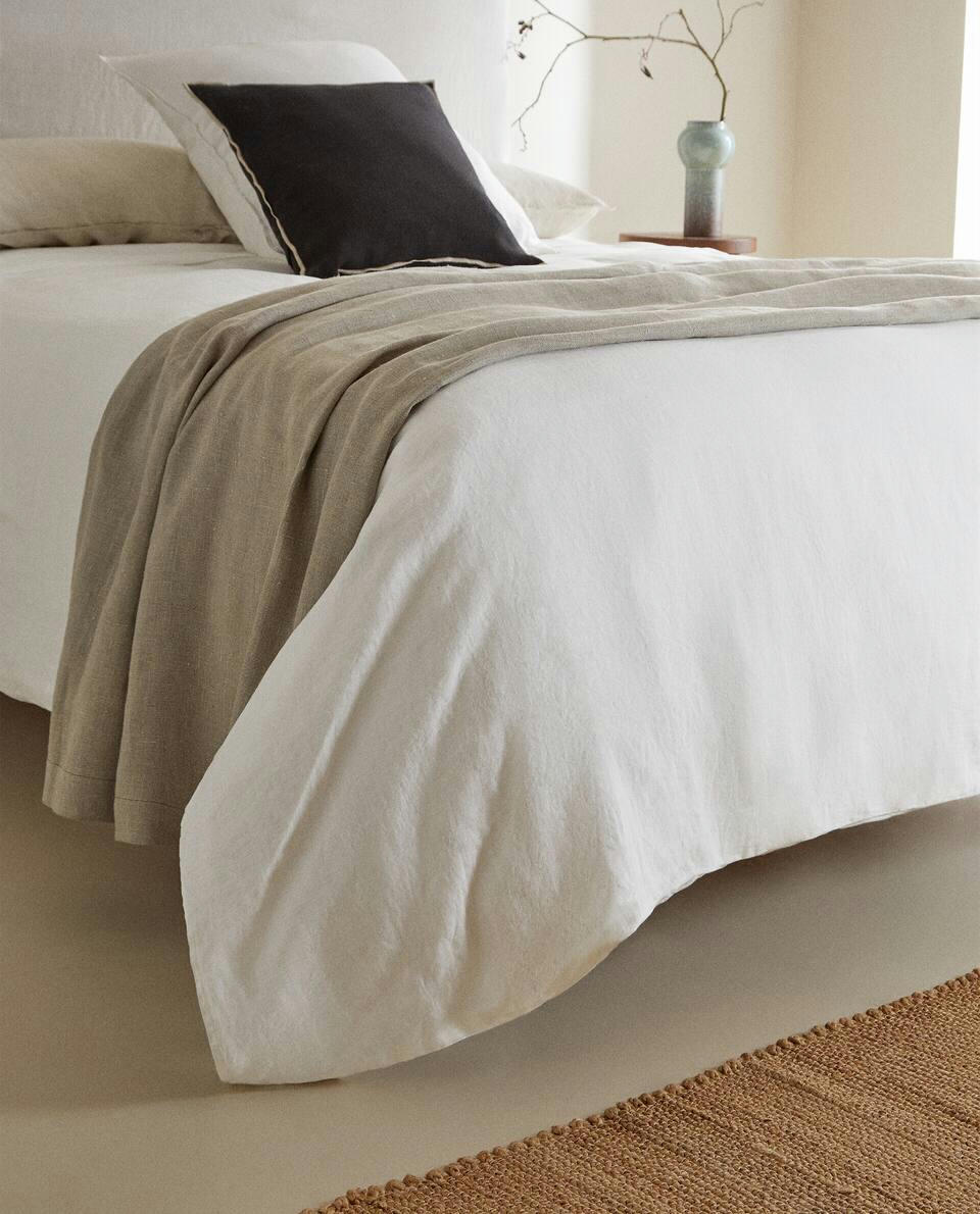 (140 GxM2) WASHED LINEN DUVET COVER