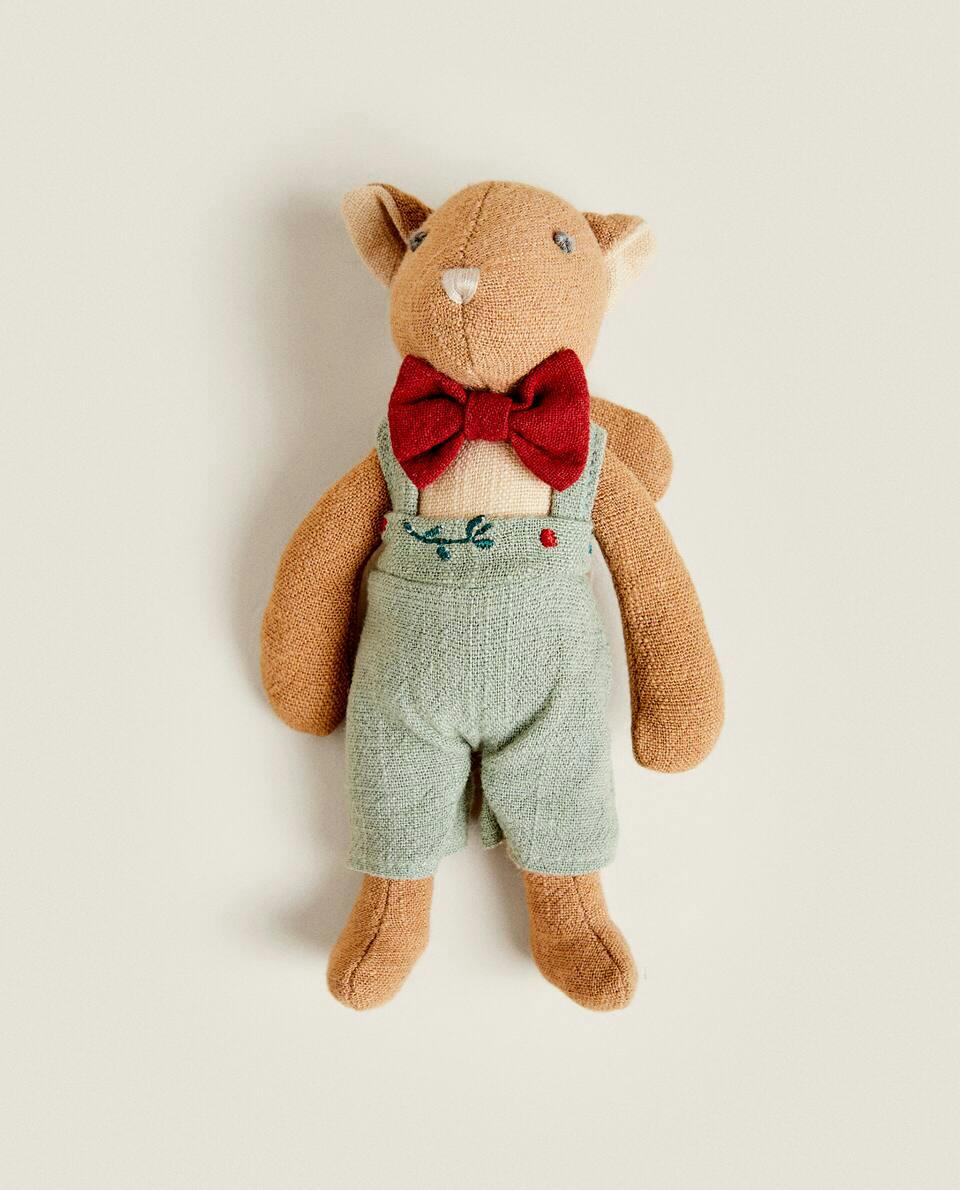 CHILDREN'S CHRISTMAS SQUIRREL FAMILY SOFT TOY SET