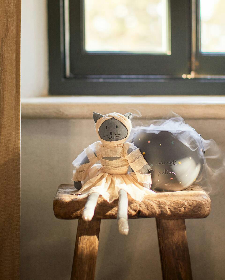 KIDS’ HALLOWEEN MUMMY CAT SOFT TOY