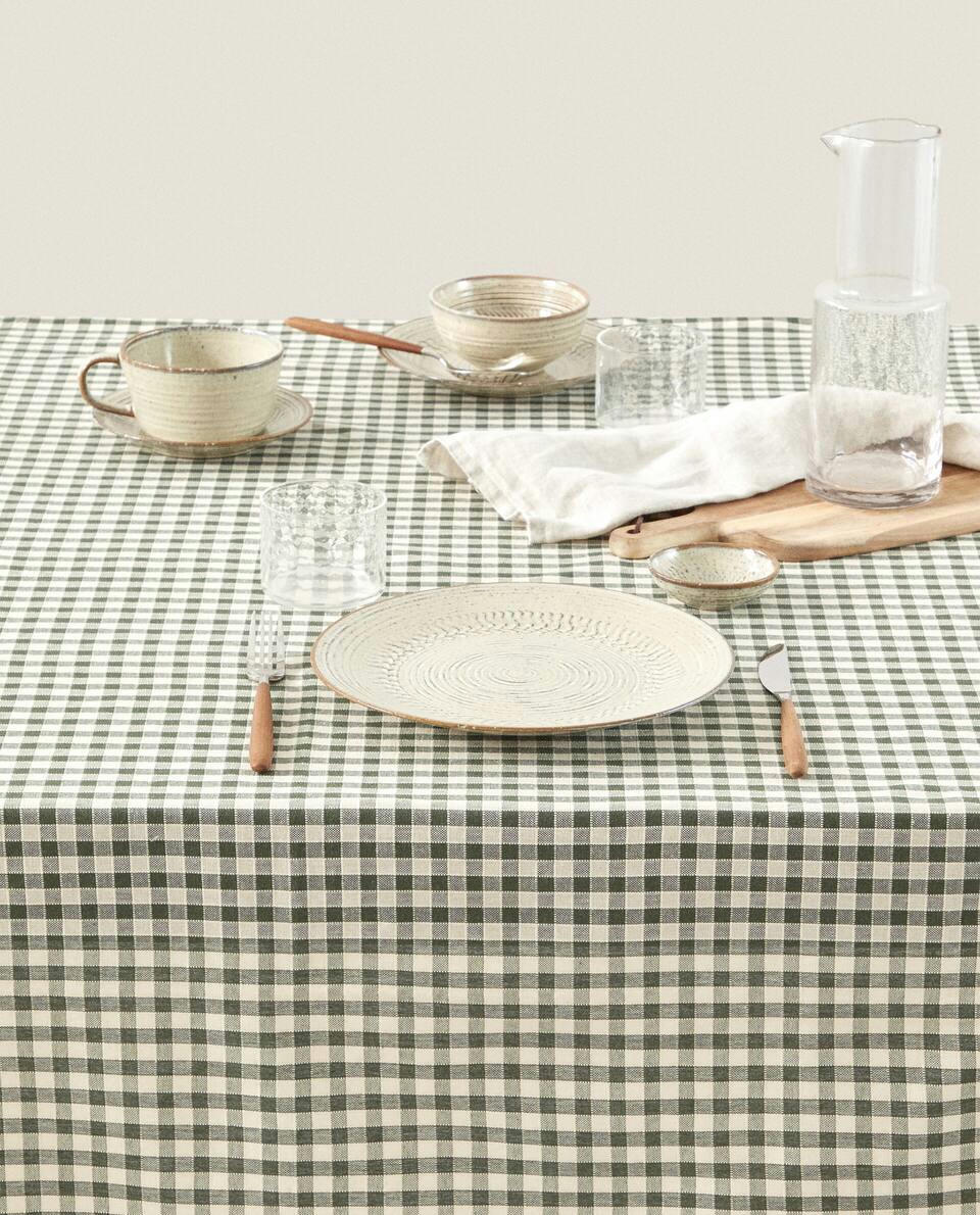 GINGHAM COTTON TABLECLOTH