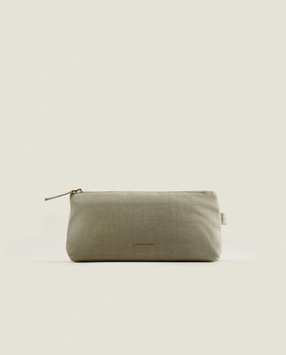 LARGE COTTON TOILETRY BAG
