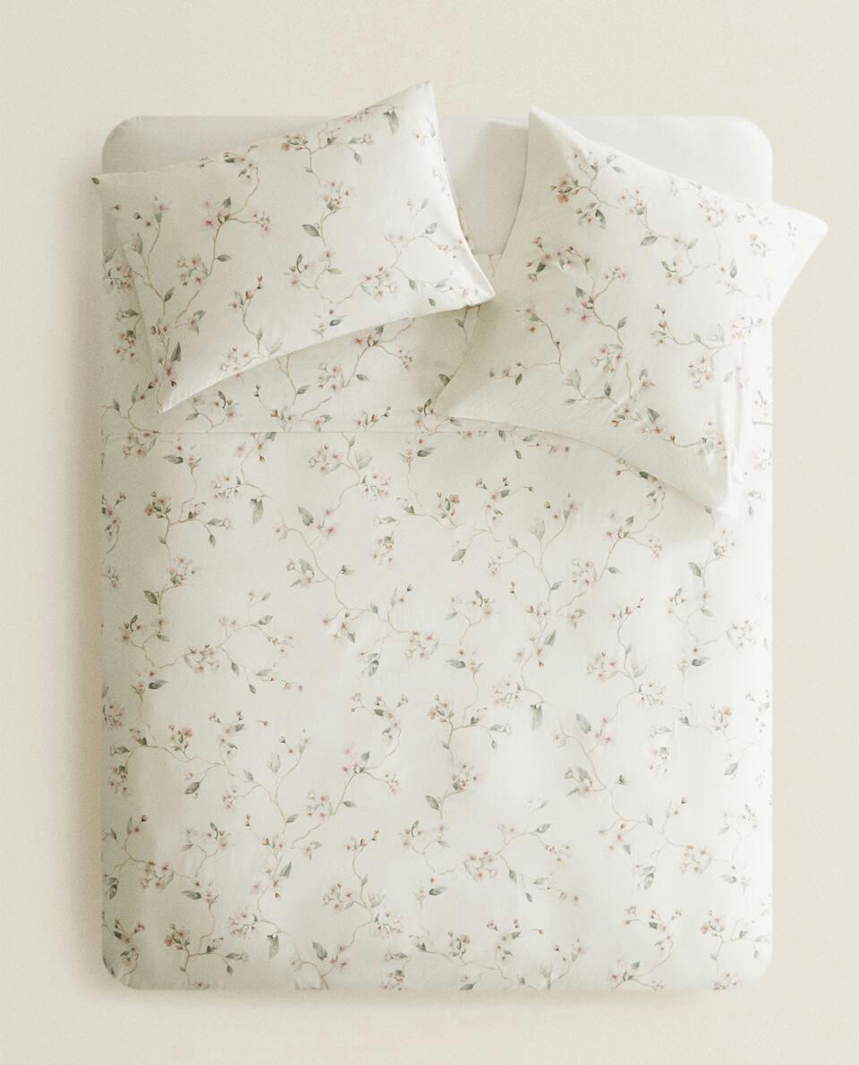 CHERRY BLOSSOM COTTON DUVET COVER