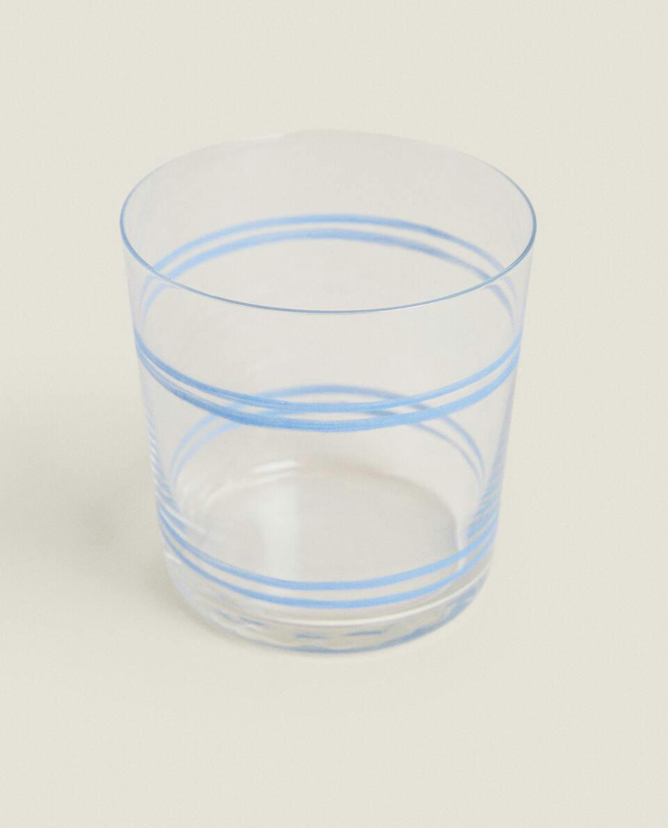 DRAGONFLY TRANSFER GLASS TUMBLER