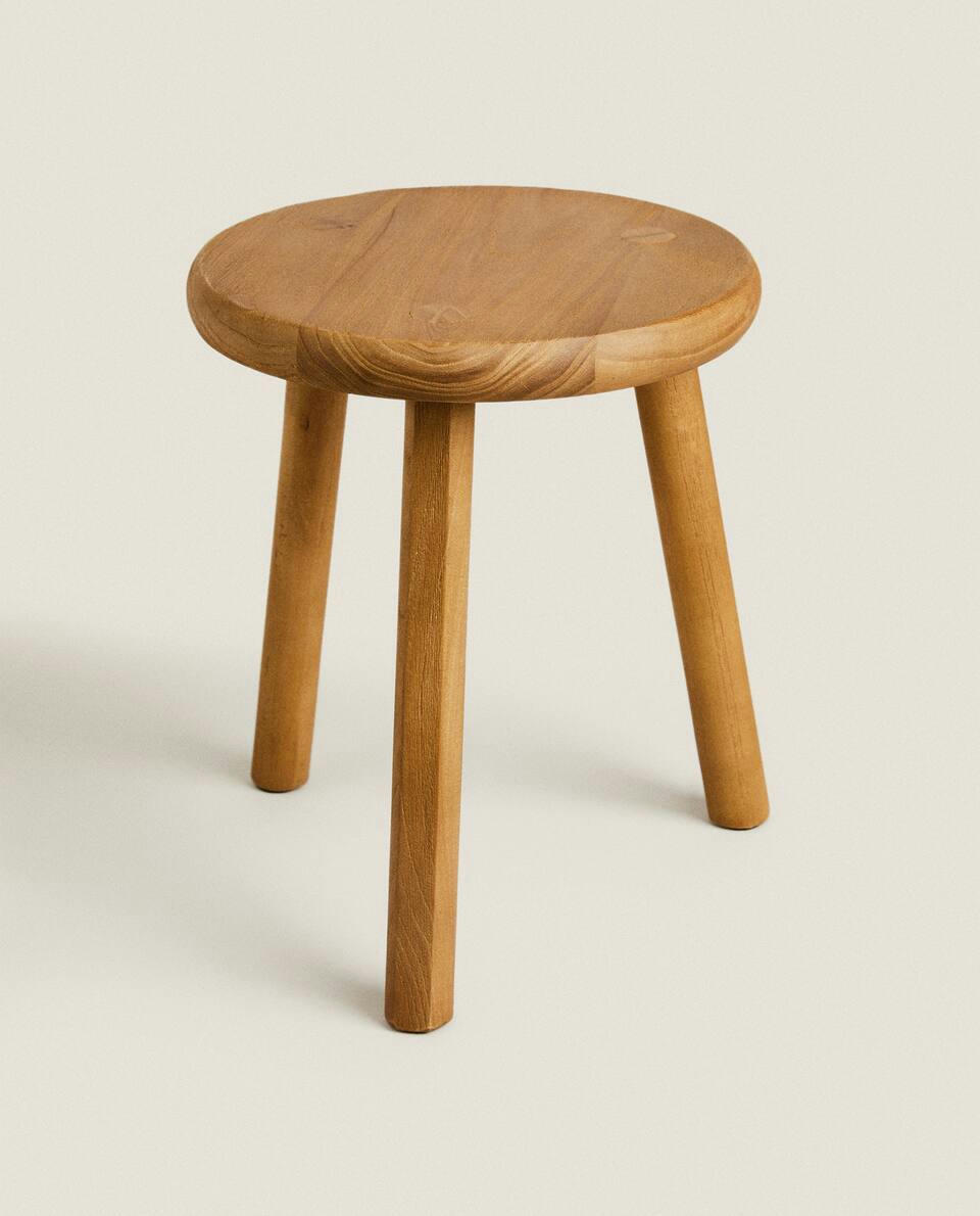 ROUND ELM STOOL