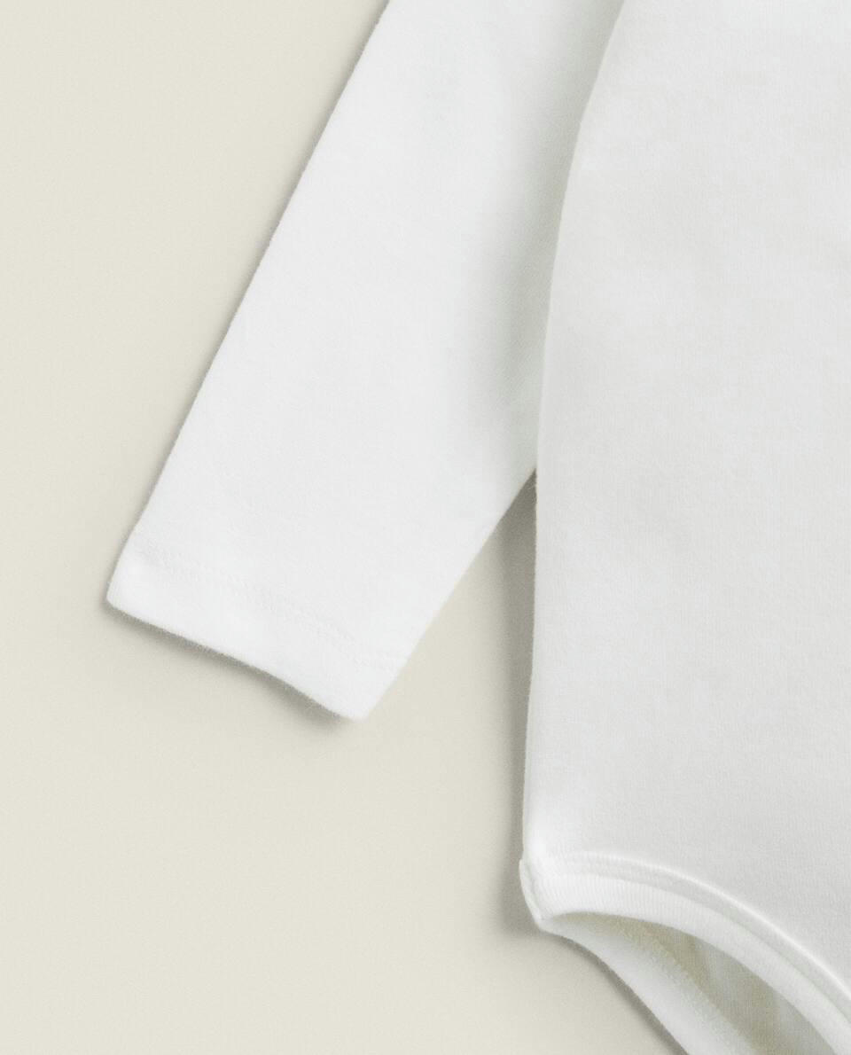 BODYSUIT WITH EMBROIDERED COLLAR