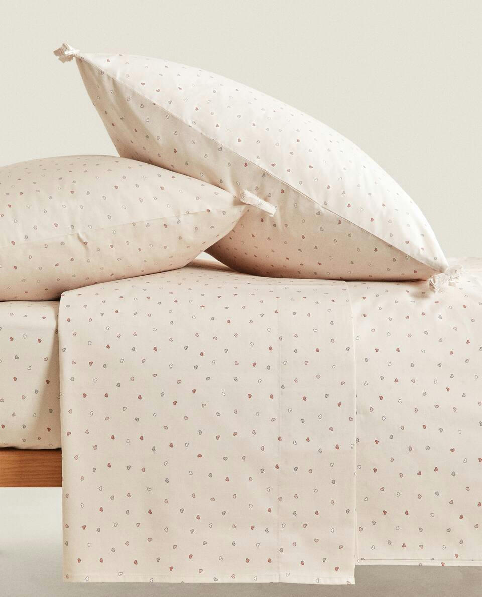 HEART PRINT DUVET COVER