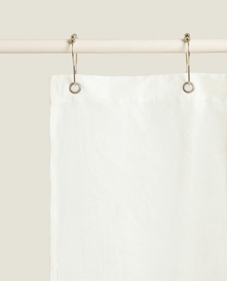 LINEN SHOWER CURTAIN