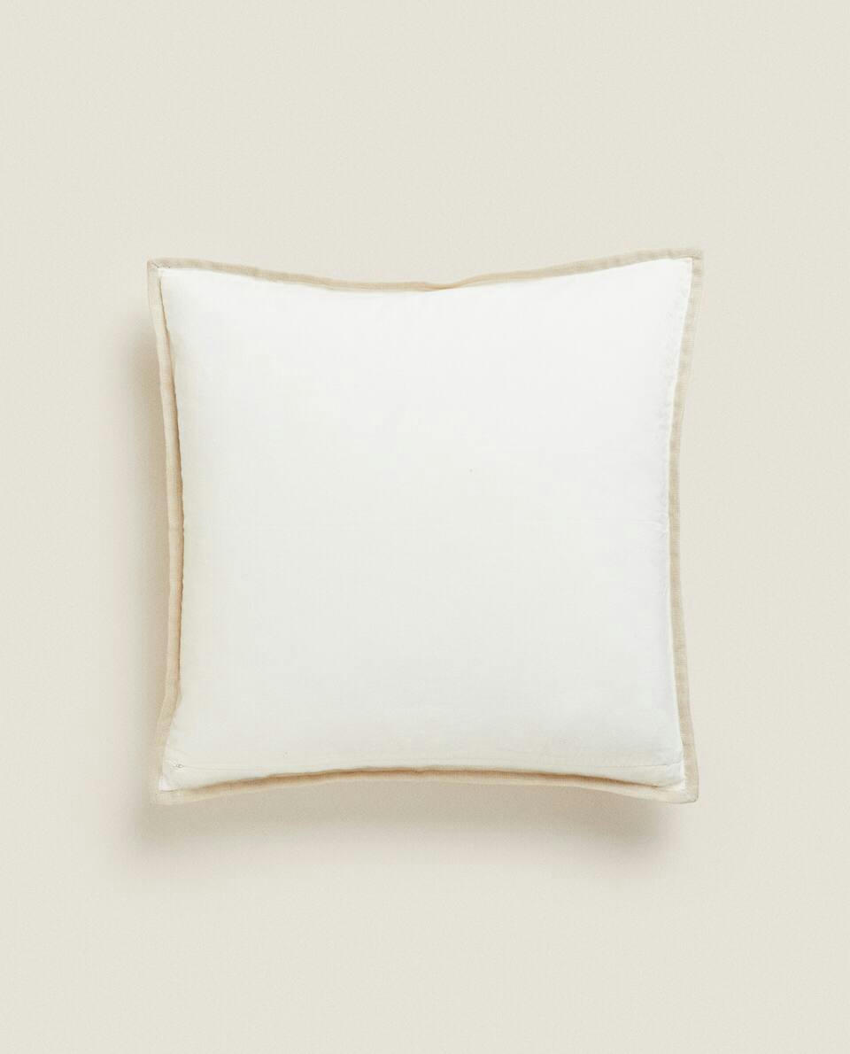 CUSHION COVER WITH CONTRAST EDGE