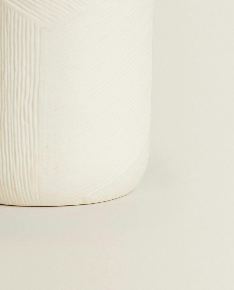 TEXTURED CERAMIC VASE