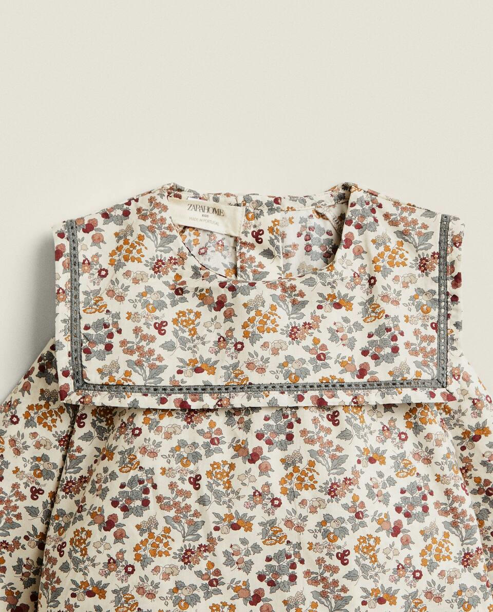 FLORAL PRINT FABRIC CHILDREN’S SHIRT