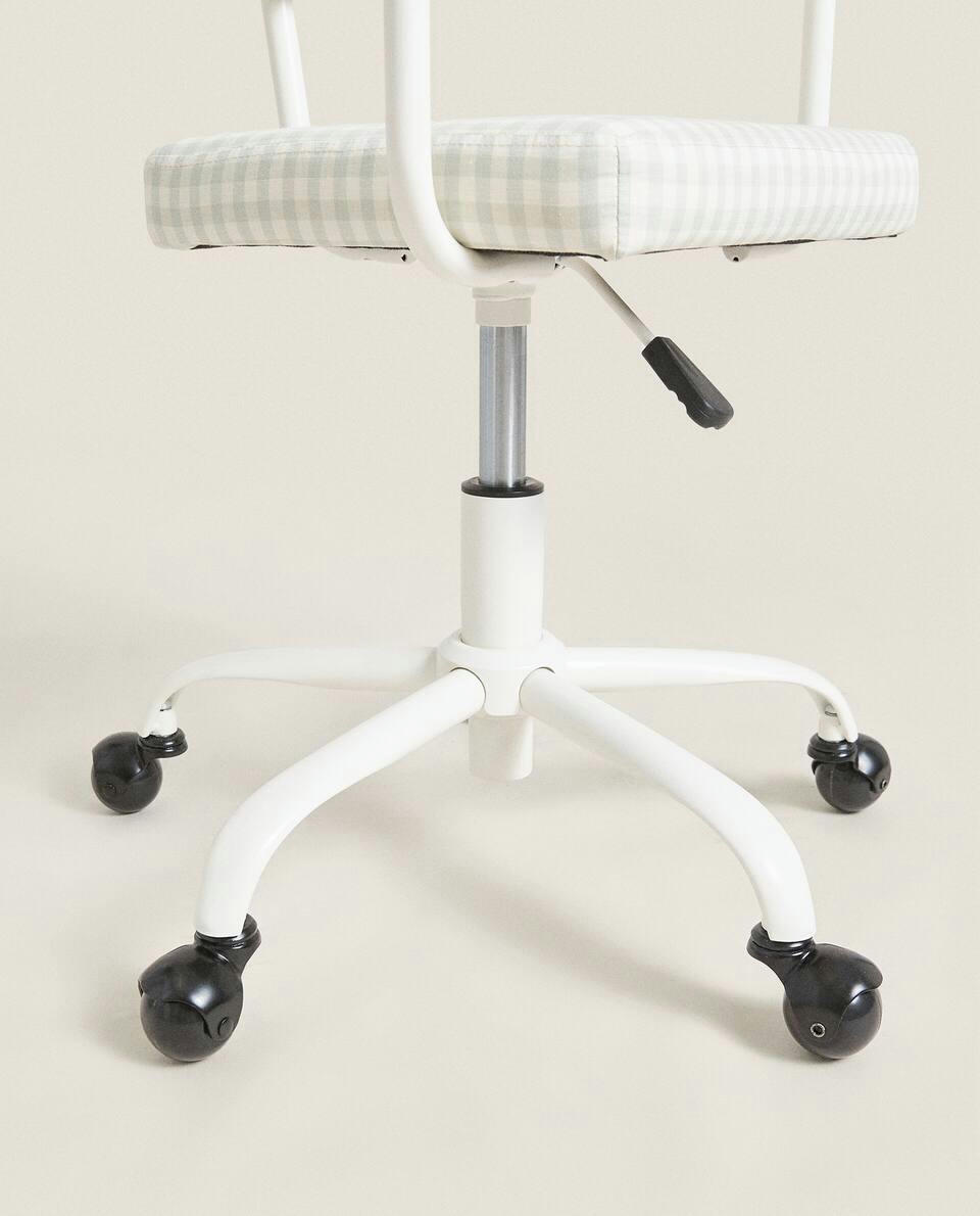 GINGHAM DESK CHAIR