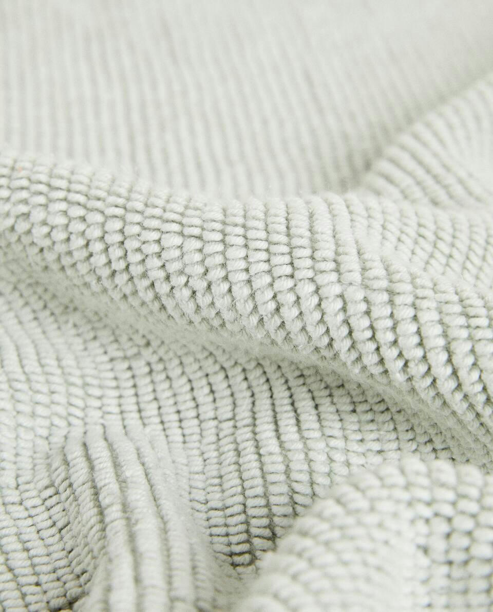 TEXTURED TERRY BATH MAT