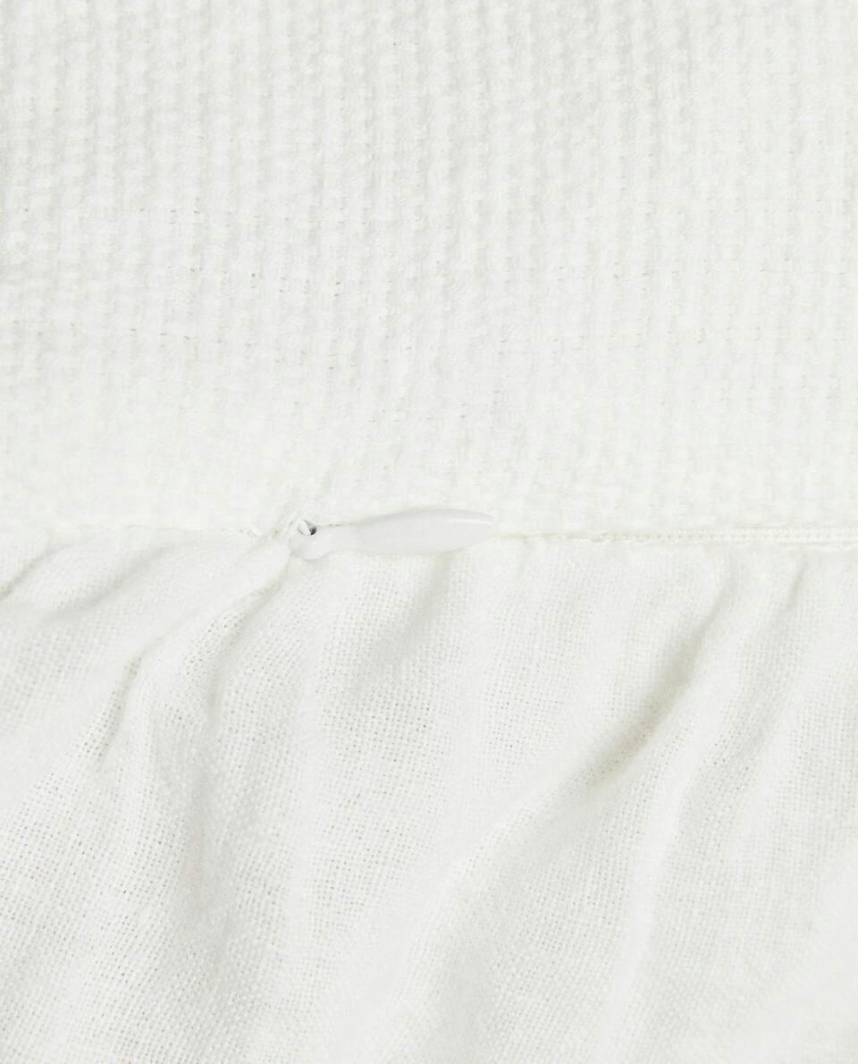 LINEN RUFFLE CUSHION COVER