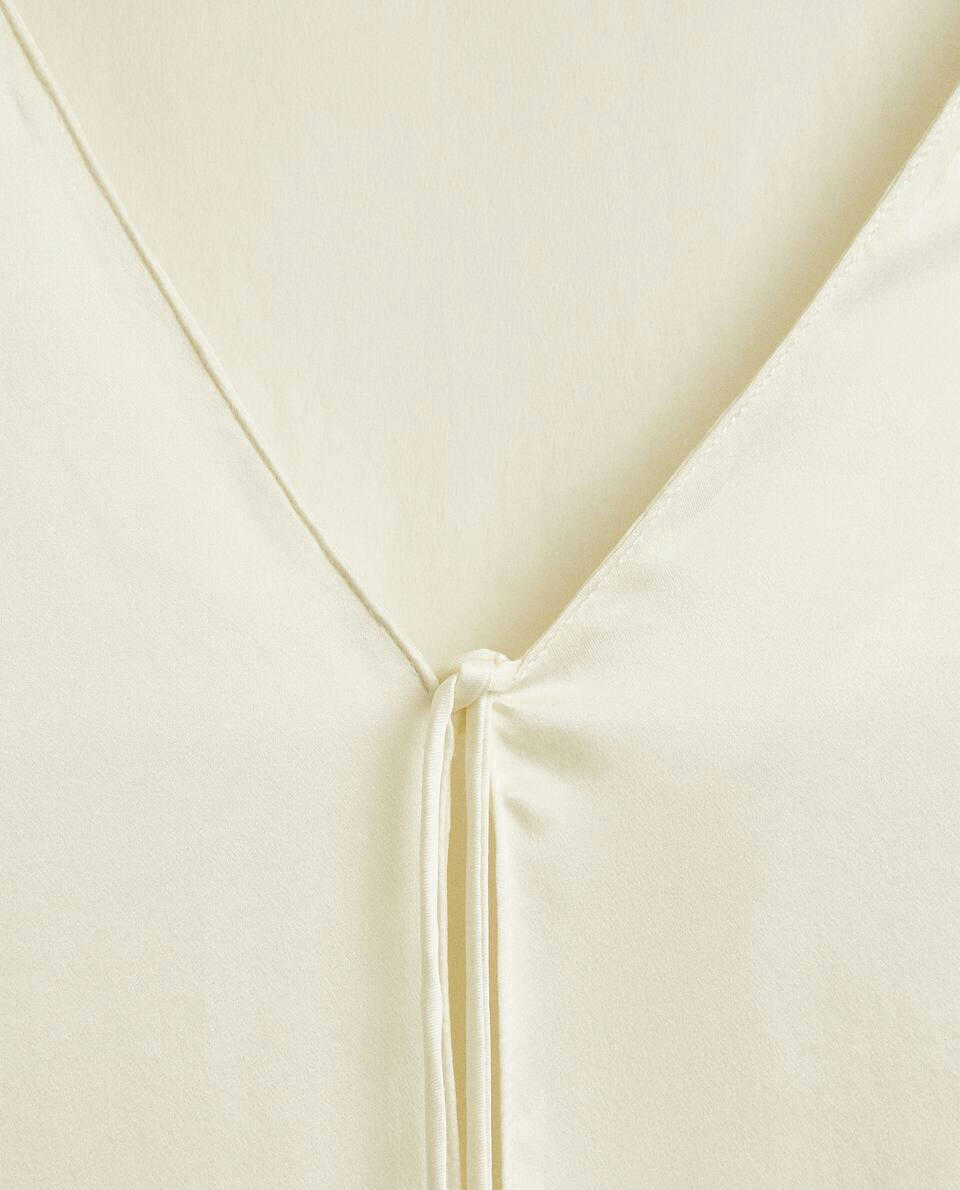 ECRU SILK BLOUSE