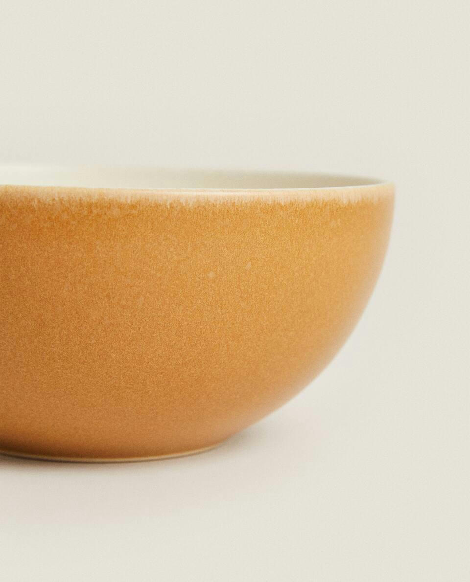 COLOURED STONEWARE BOWL
