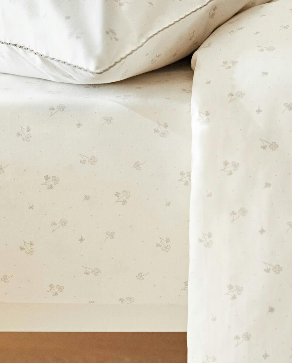 CLOVER COTTON FITTED SHEET