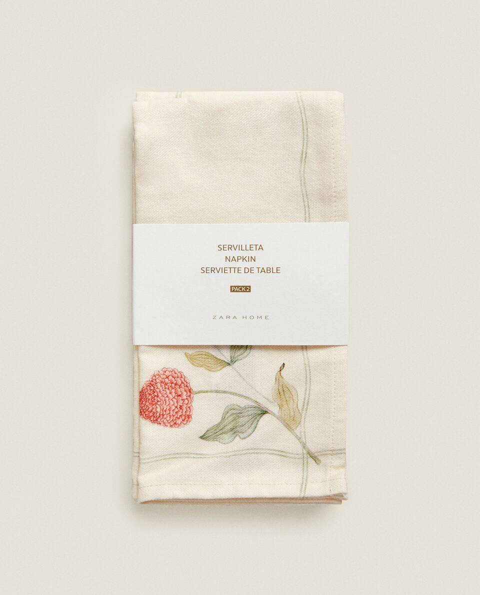 FLORAL PRINT NAPKINS
