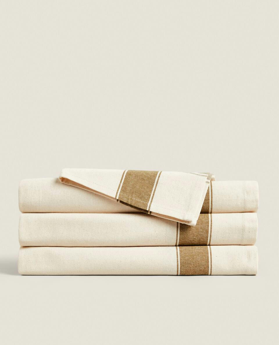 DYED THREAD COTTON TABLECLOTH