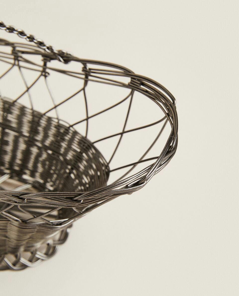 METAL BOTTLE HOLDER BASKET
