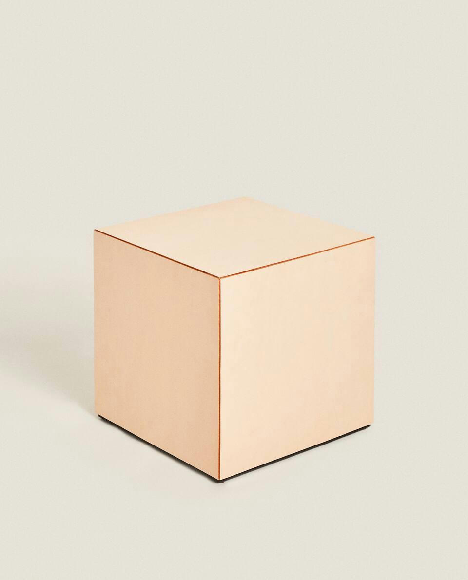 LEATHER CUBE SEAT - X STUDIO NICHOLSON