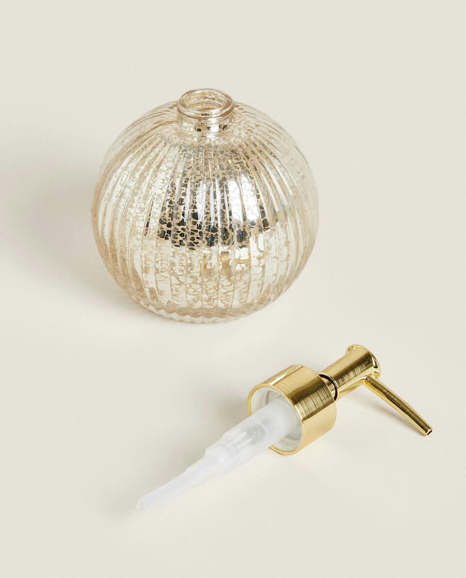 MERCURISED GLASS BATHROOM SET