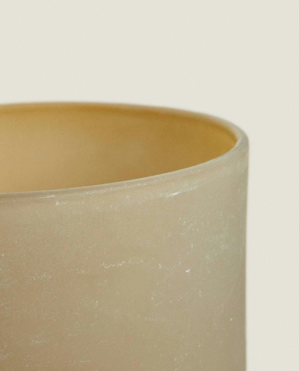 TALL GLASS CANDLEHOLDER