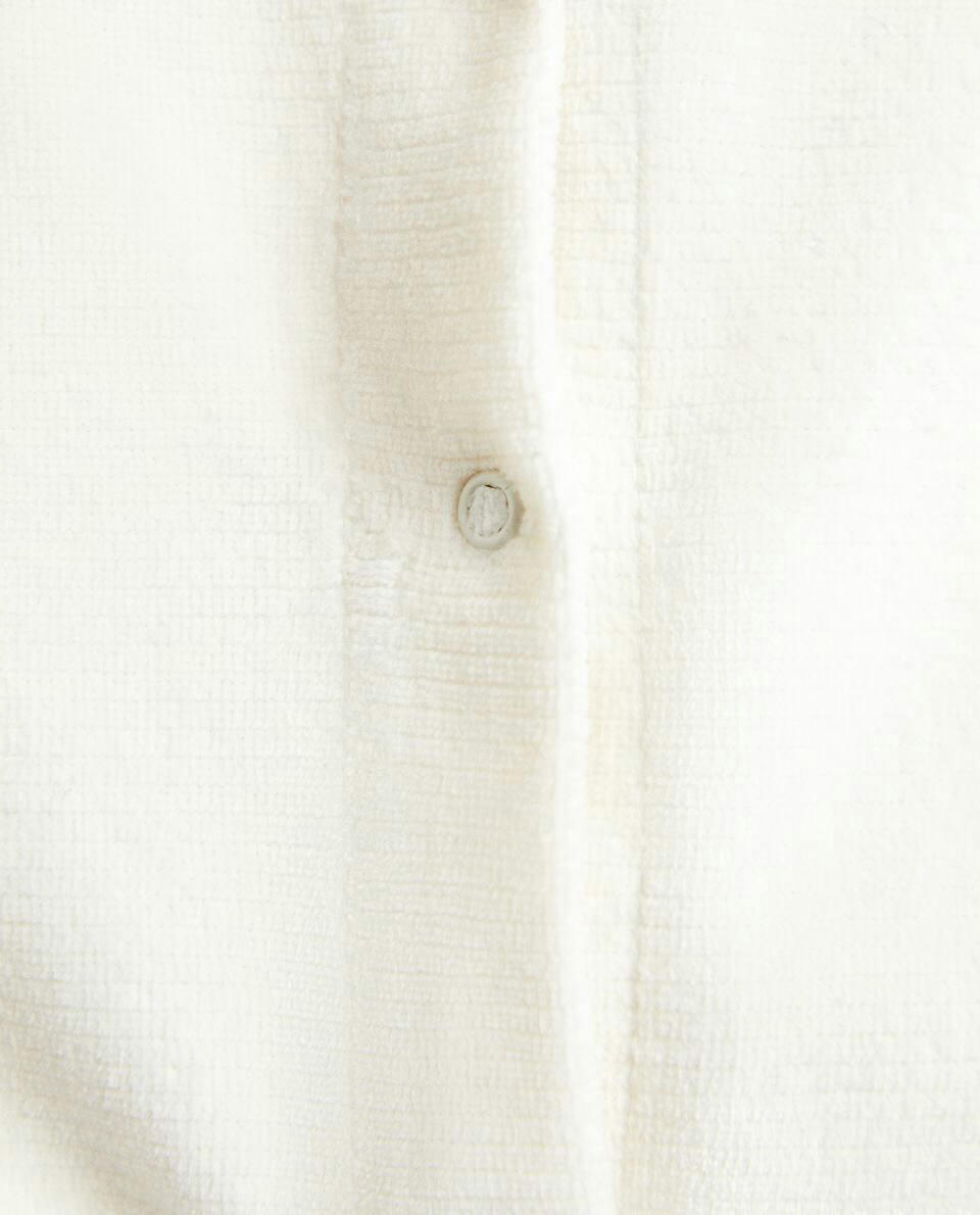 TEXTURED VELOUR ROMPER SUIT