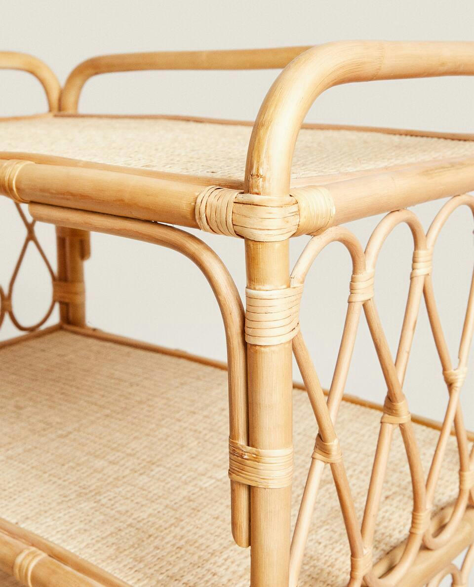 RATTAN BABY CHANGING TABLE