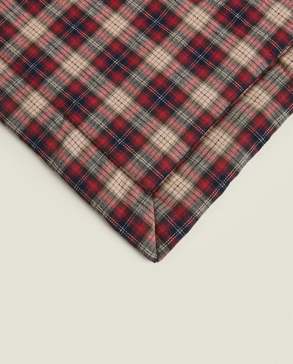 CHRISTMAS REVERSIBLE TARTAN BLANKET