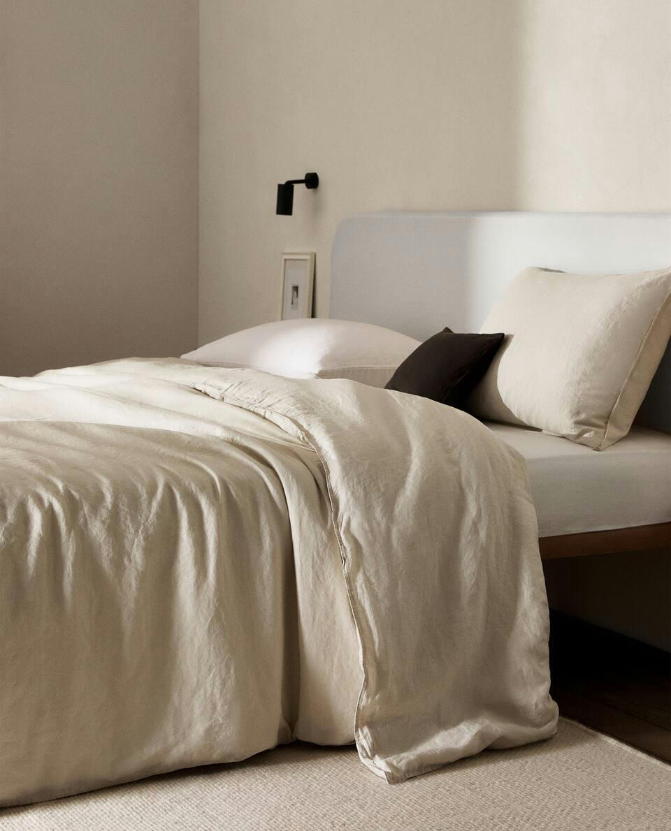 (140 GxM2) WASHED LINEN DUVET COVER