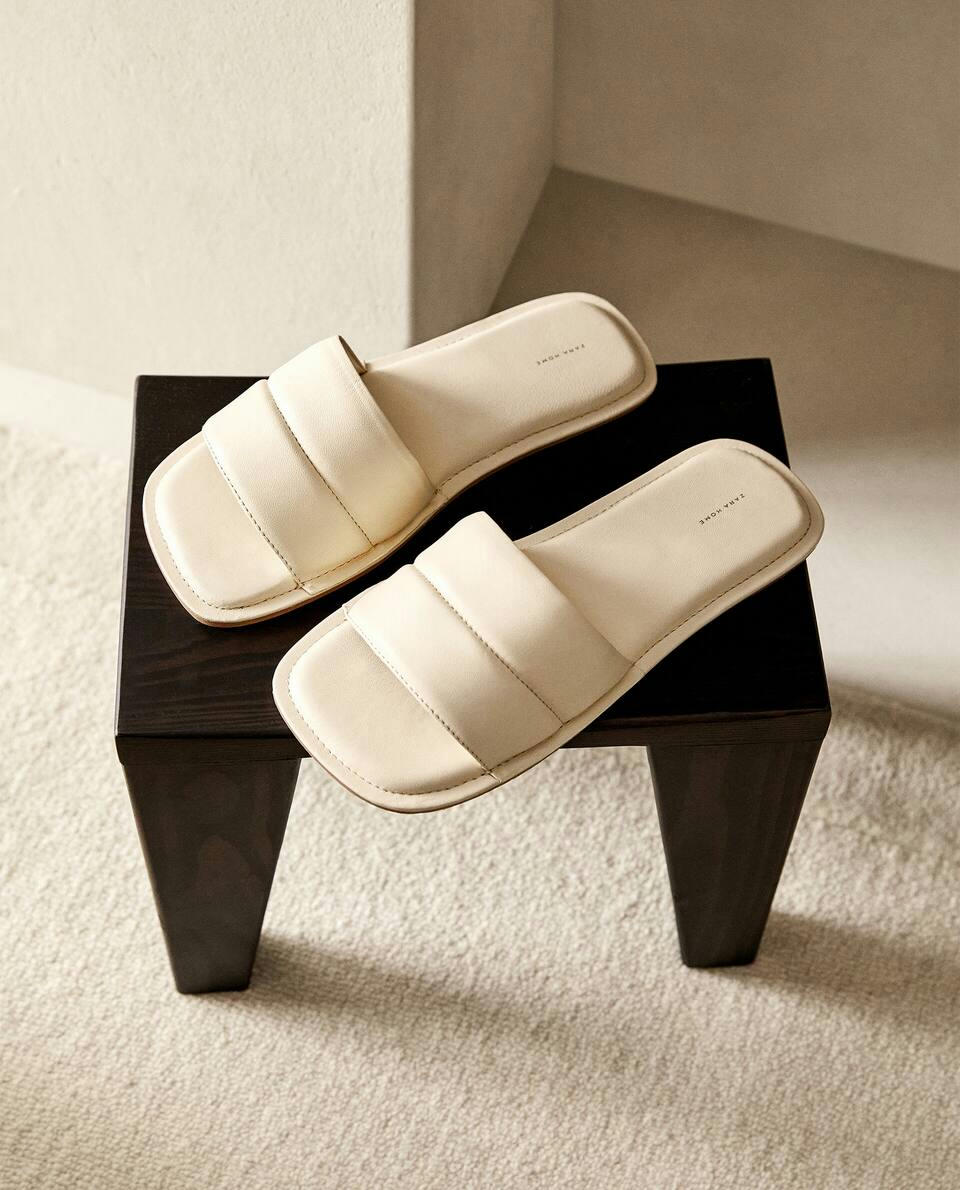 LEATHER SLIDER SLIPPERS