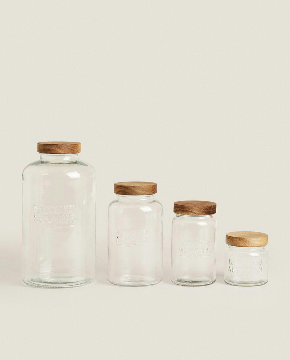 SCREW TOP GLASS JAR