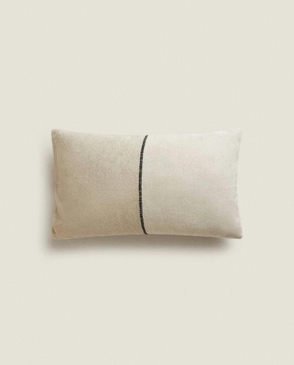 CHECK CUSHION COVER