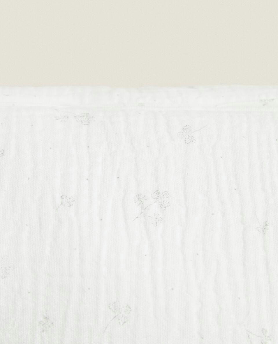 COTTON MUSLIN CLOVER TOILETRY BAG