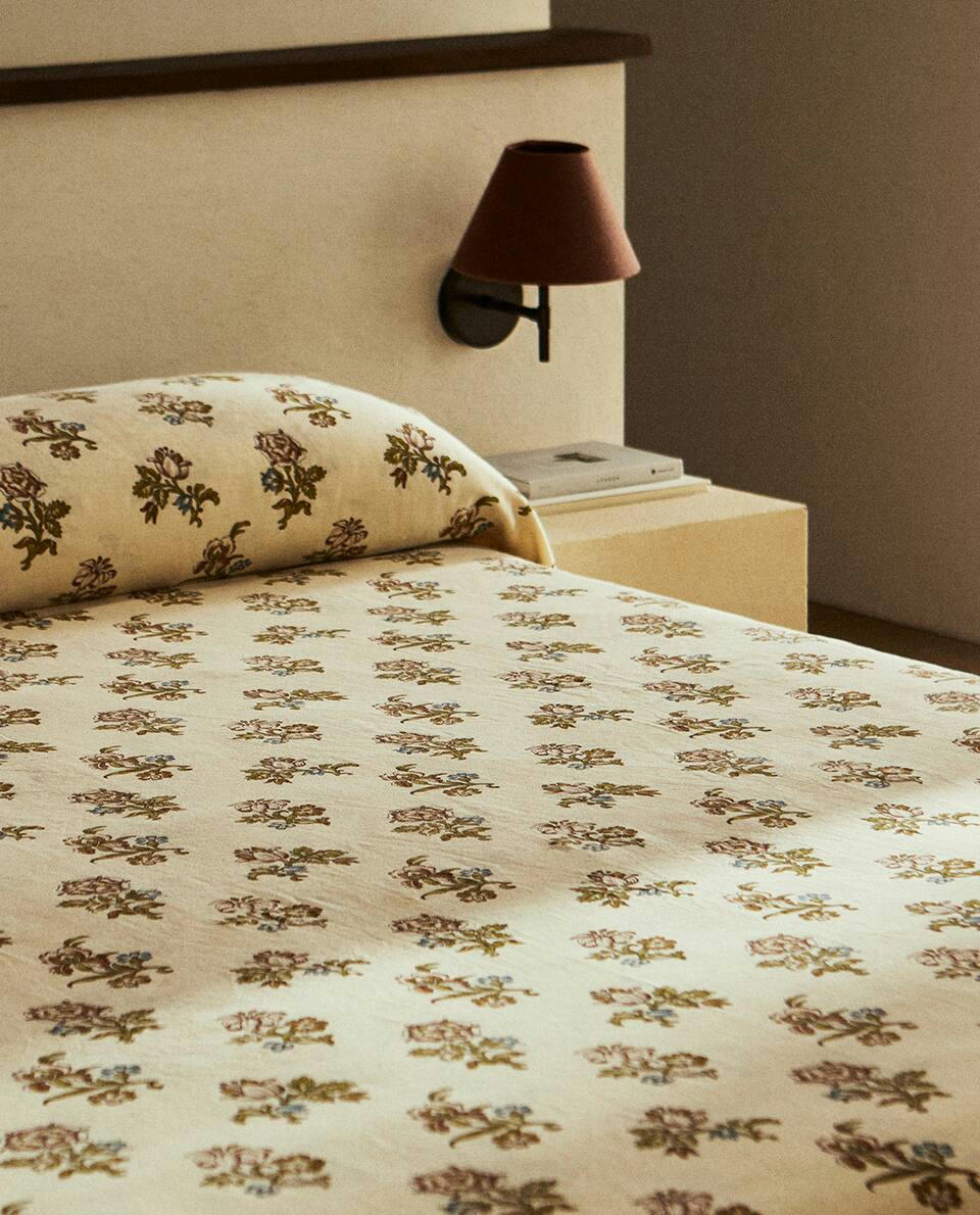 FLORAL PRINT DUVET COVER