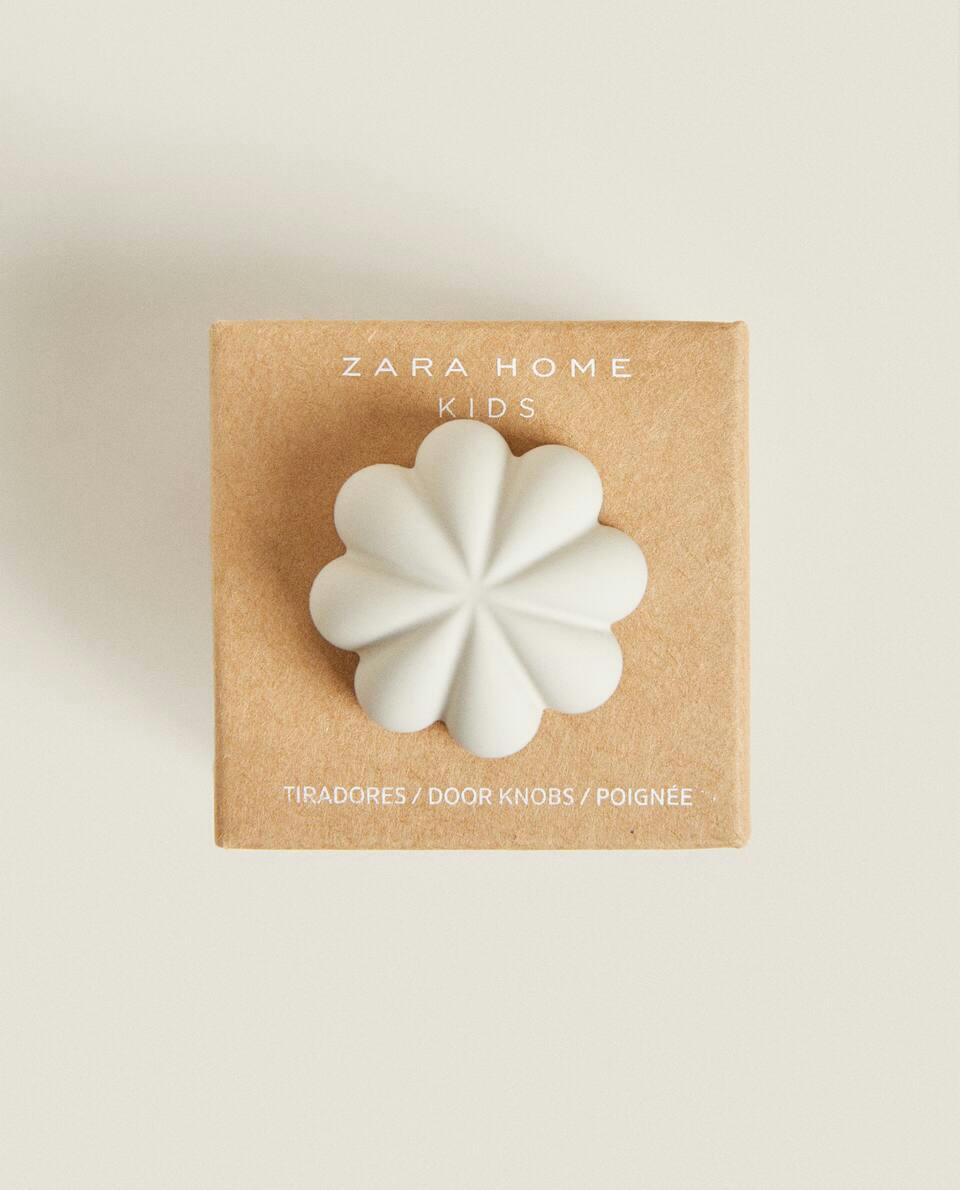 METAL FLOWER DOOR KNOB (PACK OF 2)